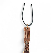 Load image into Gallery viewer, Upcycled & repurposed lovely abstract twisted copper wire pendent