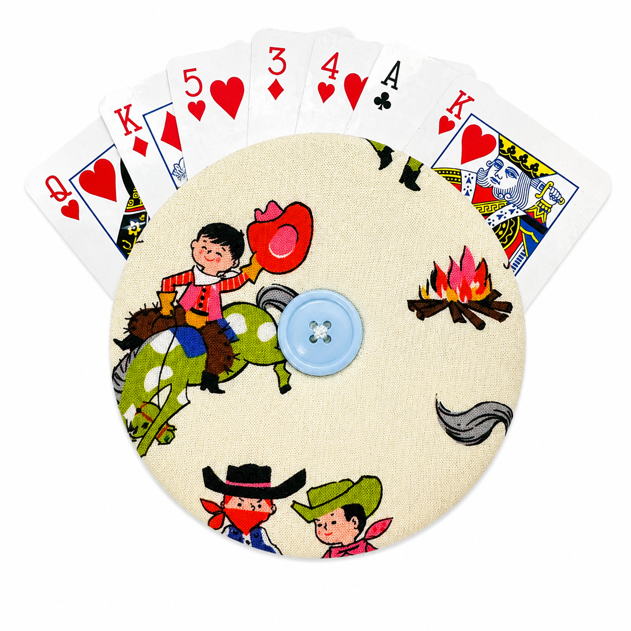 Reversible Wild West Card Holder | Handcrafted Reclaimed Fabric Card Game Accessory (Copy) (Copy) (Copy)