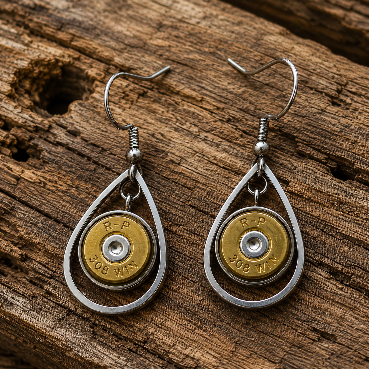 Frontier Earrings | Vintage Cartridge Case Jewellery