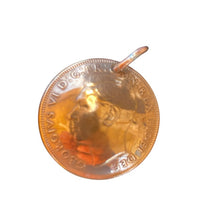 Load image into Gallery viewer, Upcycled & repurposed 1952 Australian penny pendant