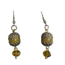 Load image into Gallery viewer, Upcycled repurposed blingy bead earings