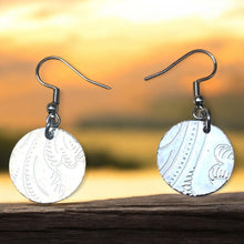 Load image into Gallery viewer, Upcycled repurposed vintage silver tray earings
