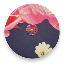 Load image into Gallery viewer, Upcycled double sided round padded playing card holder for kids or adults VINTAGE LION