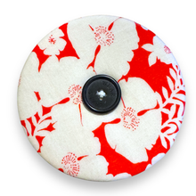 Load image into Gallery viewer, Upcycled double sided round padded playing card holder for kids or adults CHRISTMAS