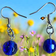 Load image into Gallery viewer, Upcycled repurposed beautiful vintage glass bead earrings
