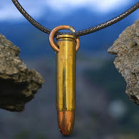 Load image into Gallery viewer, Upcycled &amp; repurposed bullet pendent
