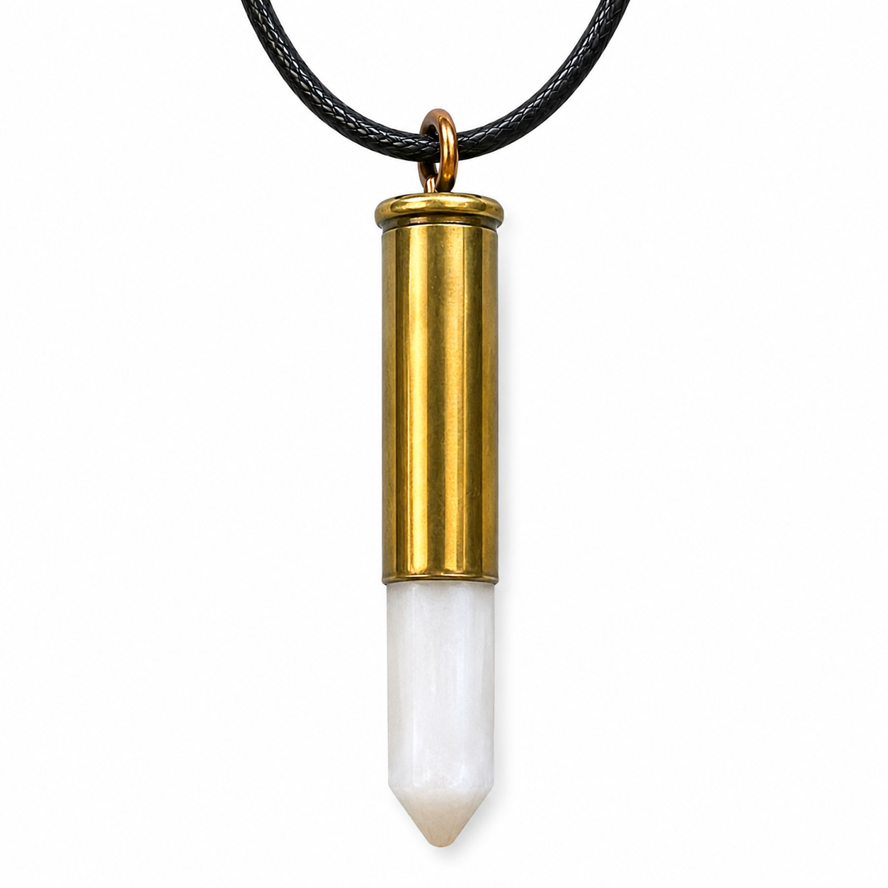 Frontier Pendant | Vintage Cartridge & Semi-Precious Stone