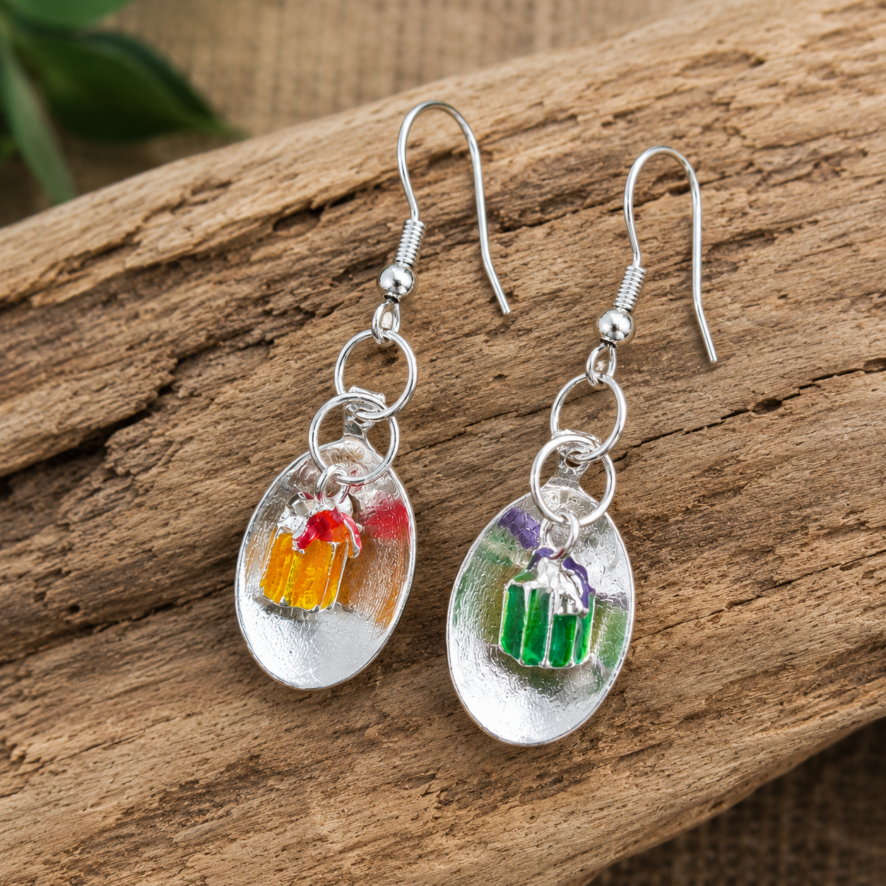 Christmas Gift Earrings | Handcrafted Reclaimed Jewellery