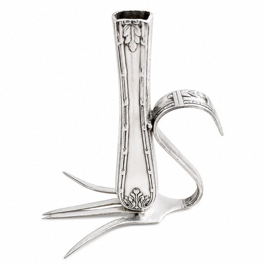 Victorian Silver Plate Bud Vase | Handcrafted Reclaimed Home Décor