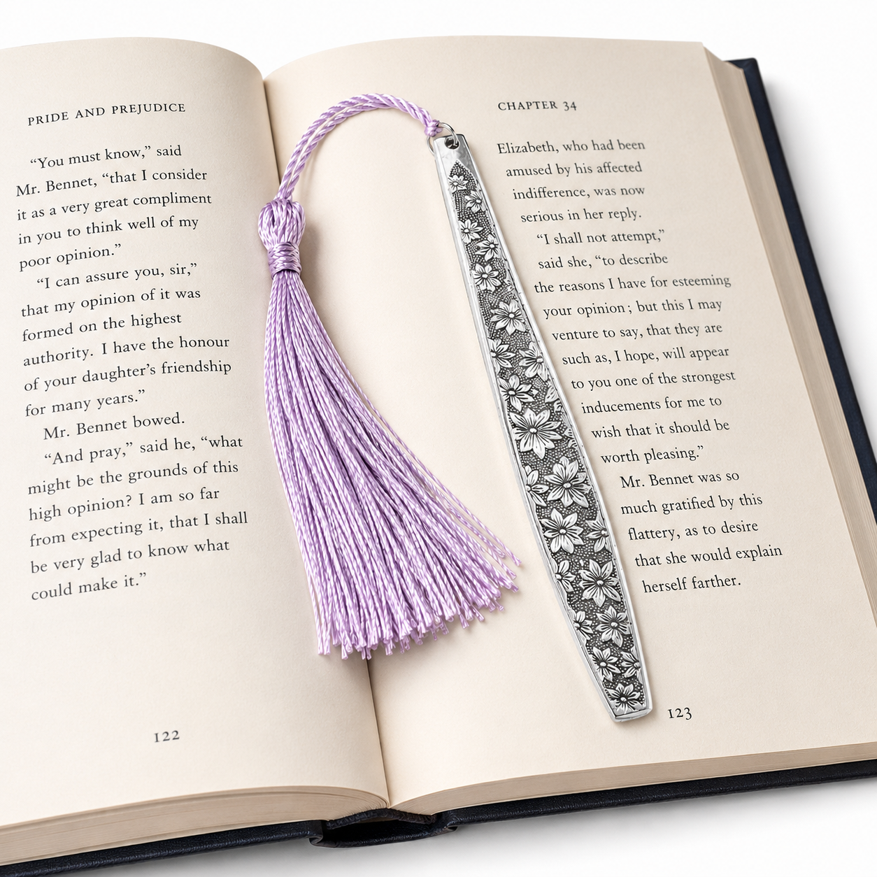 Vintage 1950s floral style Bookmark | Handcrafted from Vintage Cutlery