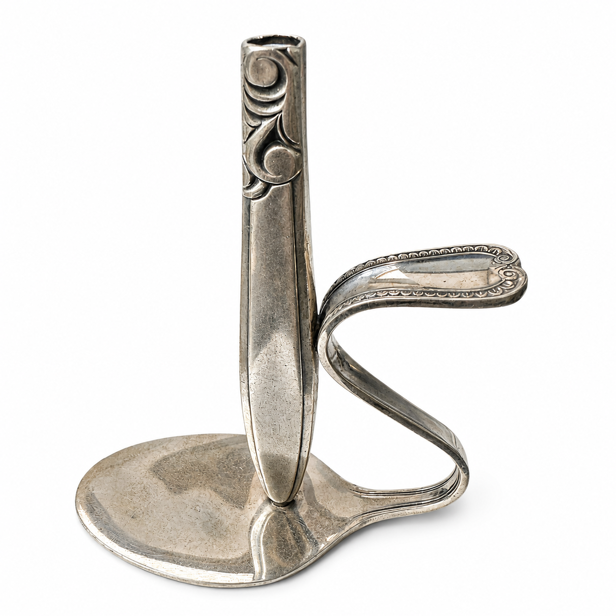 Victorian Silver Plate Bud Vase | Handcrafted Reclaimed Home Décor