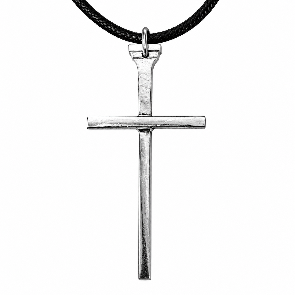 Fork Tine Cross Pendant | Handcrafted Reclaimed Silver Plated Jewellery