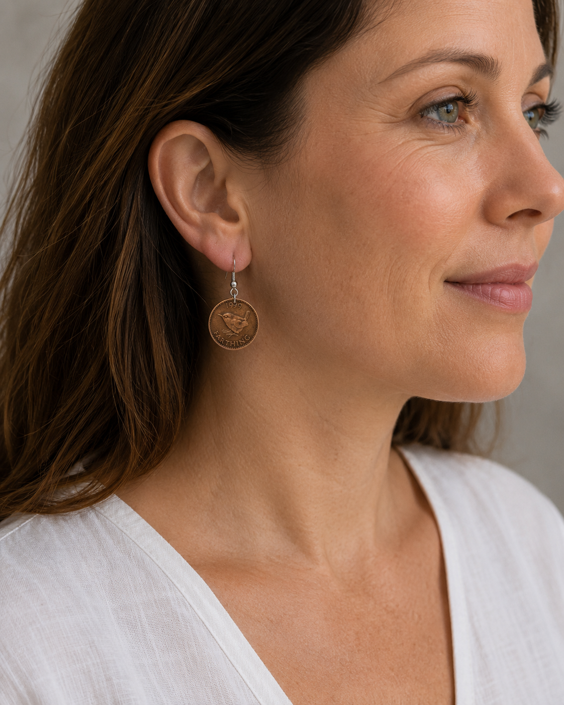 Australian Farthing Coin Earrings | Handcrafted Reclaimed 1959 Farthing Jewellery