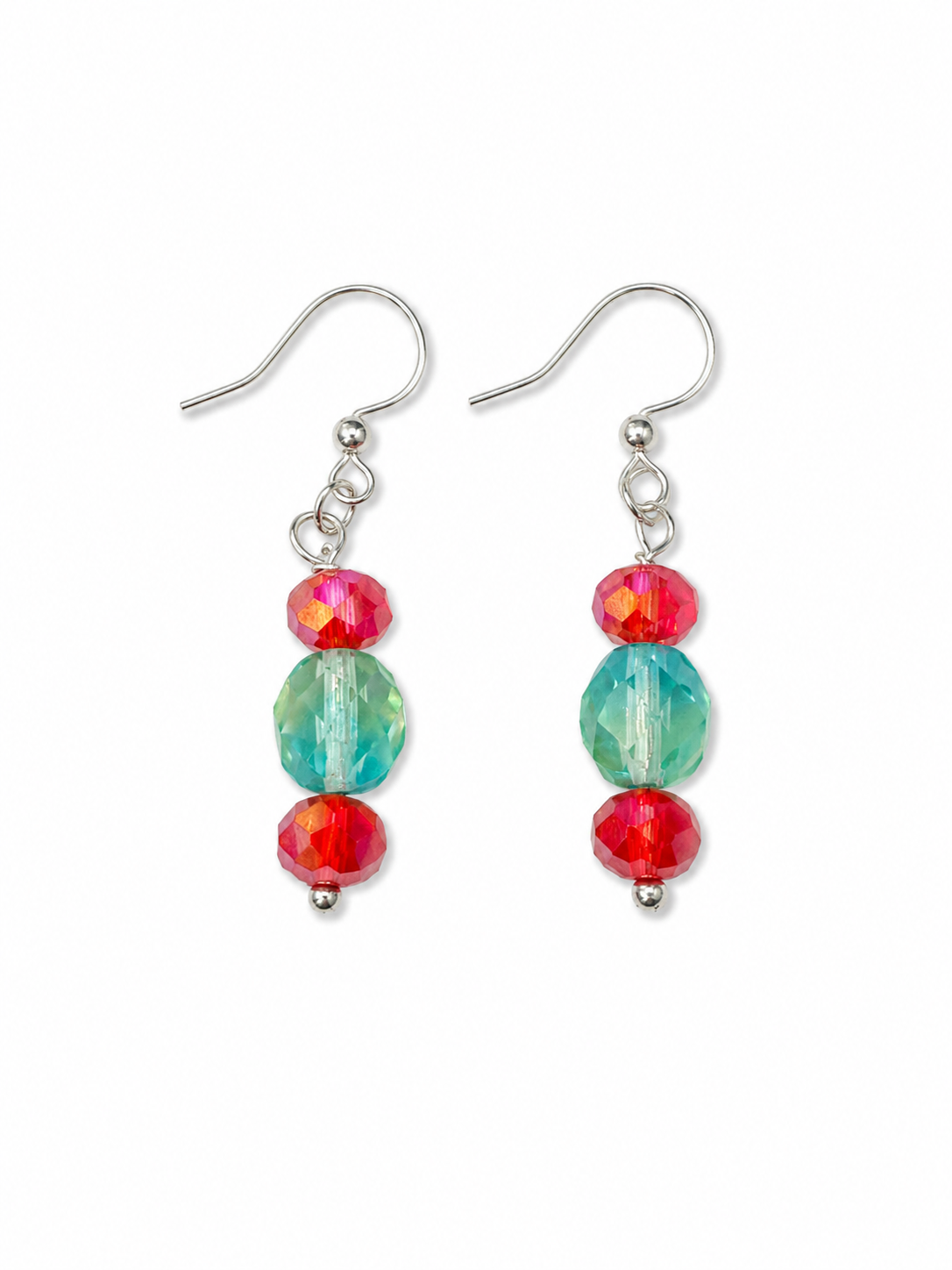 Uranium Glass & Reclaimed Bead Earrings | Handcrafted Reclaimed Jewellery