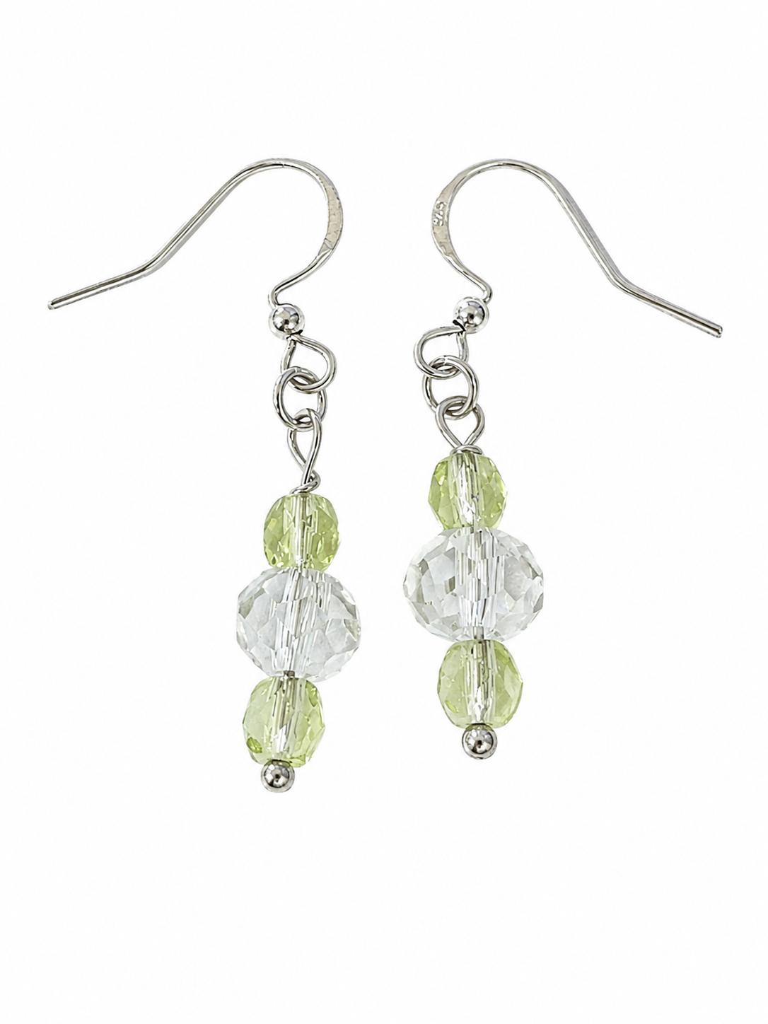 Uranium Glass & Reclaimed Bead Earrings | Handcrafted Reclaimed Jewellery