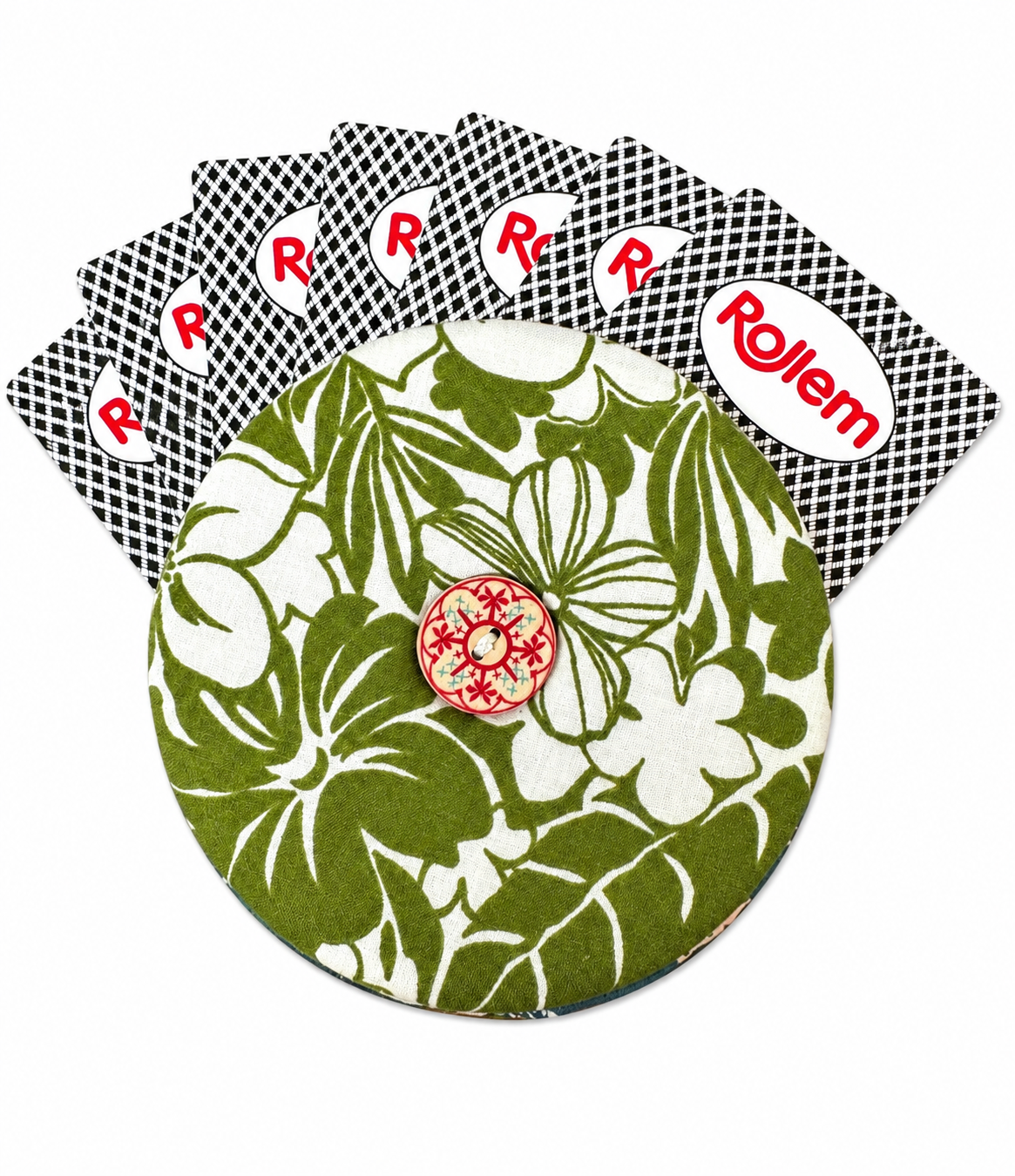 Reversible Hedgehog Card Holder | Handcrafted Reclaimed Fabric Card Game Accessory