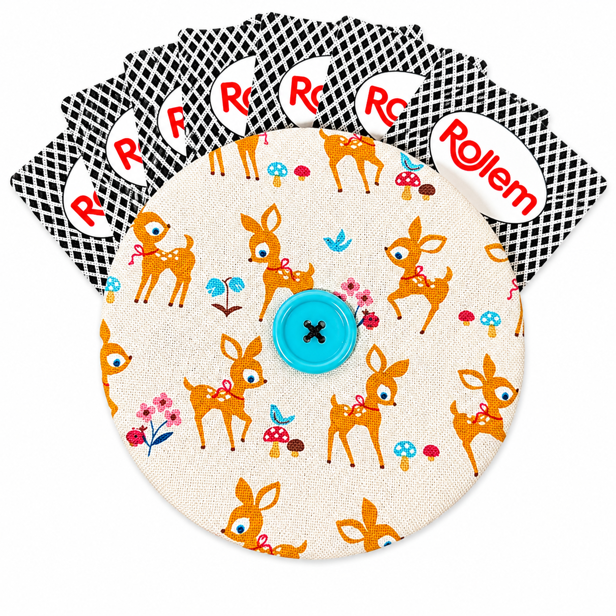 Reversible Cute Animals Card Holder | Handcrafted Reclaimed Fabric Card Game Accessory