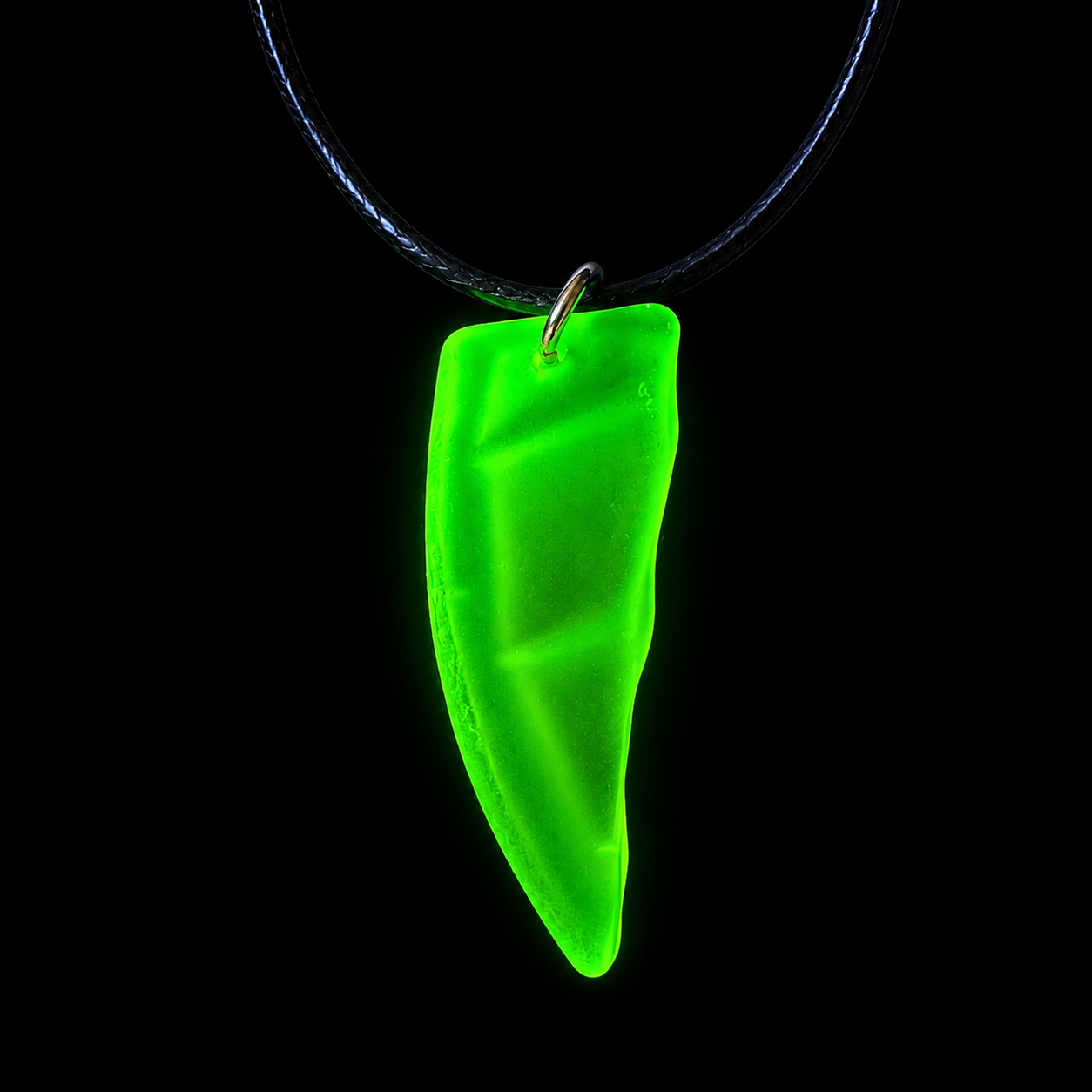 Victorian Uranium Glass Pendant Necklace | Handcrafted Reclaimed Uranium Glass Jewellery