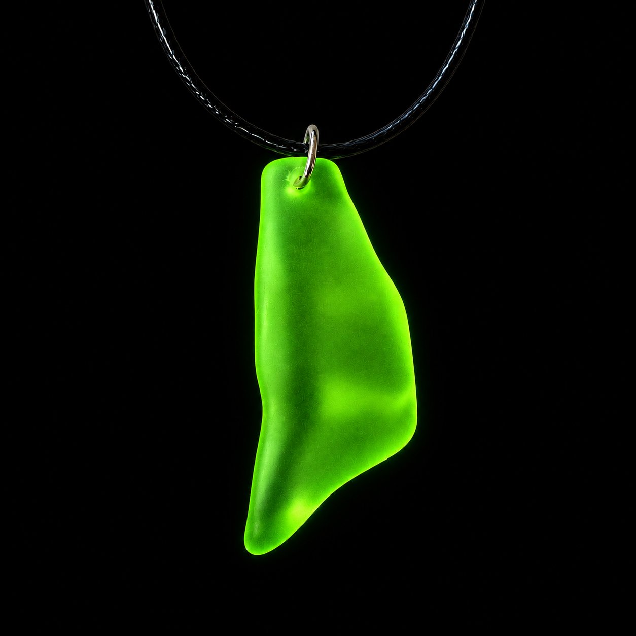 Victorian Uranium Glass Pendant Necklace | Handcrafted Reclaimed Uranium Glass Jewellery