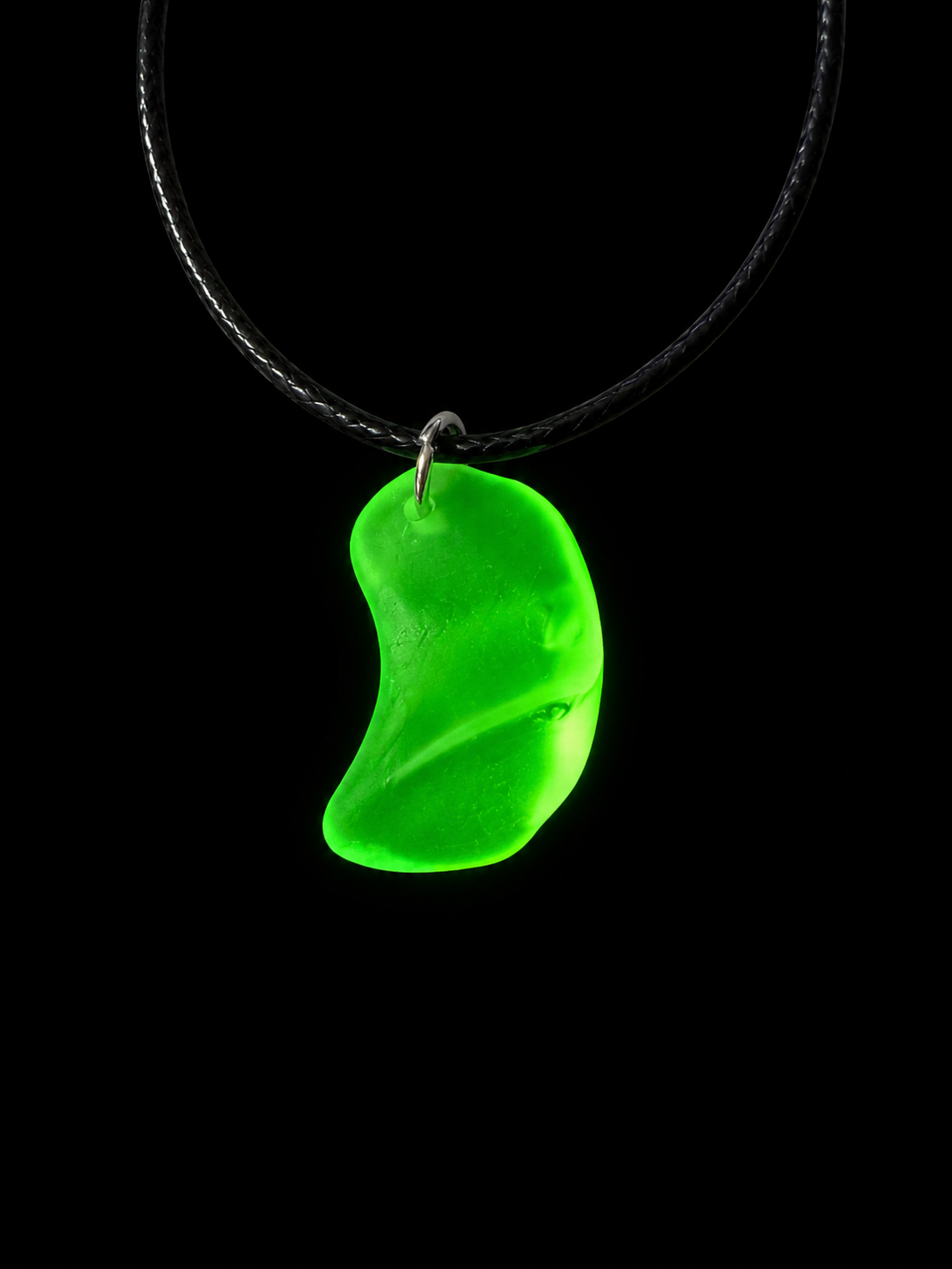 Victorian Uranium Glass Pendant Necklace | Handcrafted Reclaimed Uranium Glass Jewellery