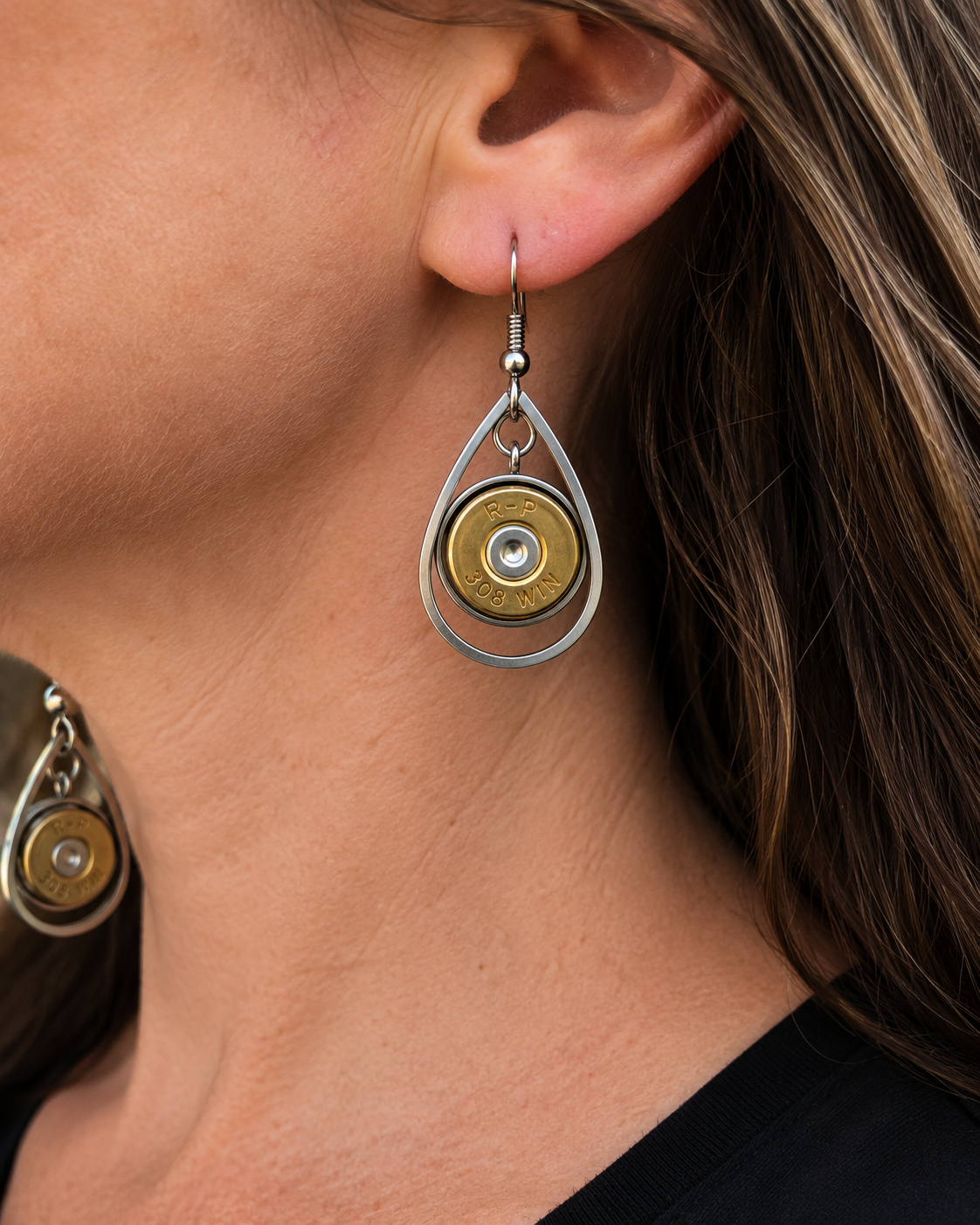 Frontier Earrings | Vintage Cartridge Case Jewellery