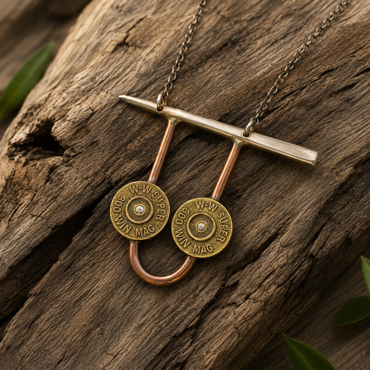 Frontier Pendant | Handcrafted Copper & Fork Tine Detail