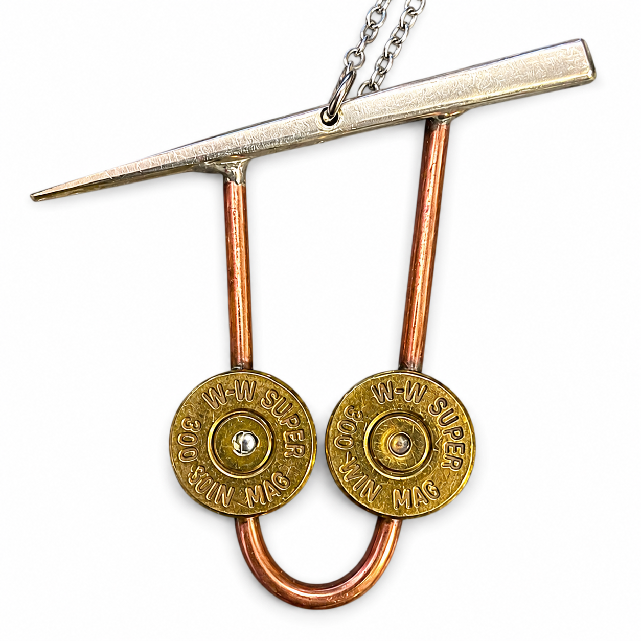Frontier Pendant | Handcrafted Copper & Fork Tine Detail