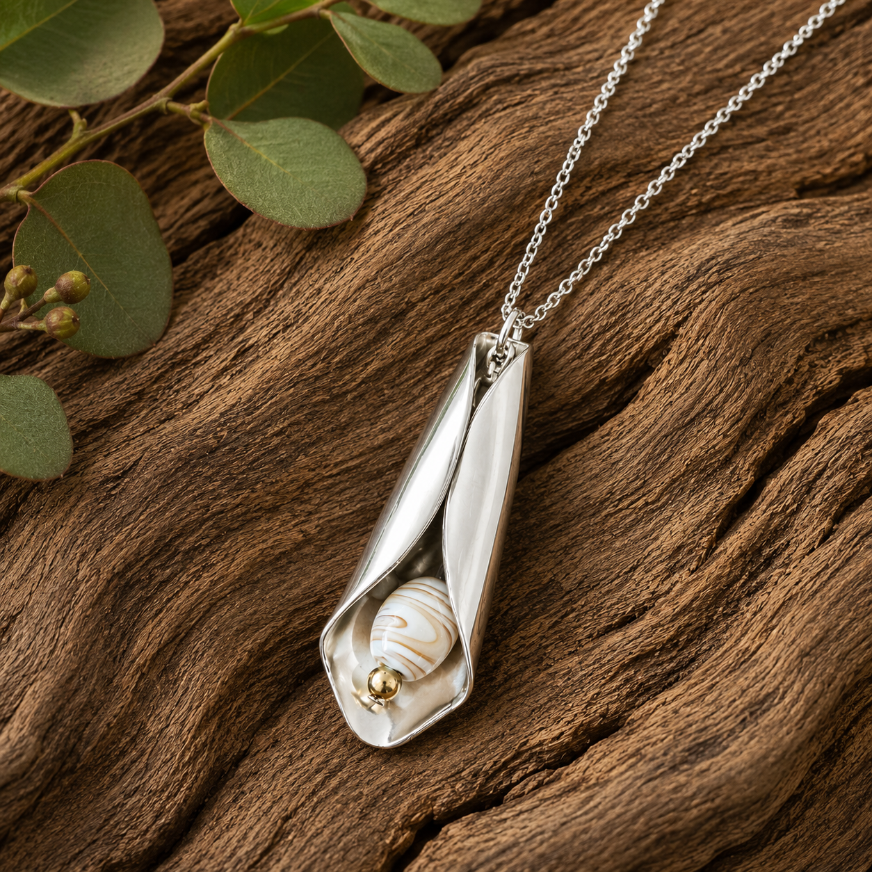Steampunk Pendant Necklace | Handcrafted Reclaimed Silver-Plated Spoon Jewellery