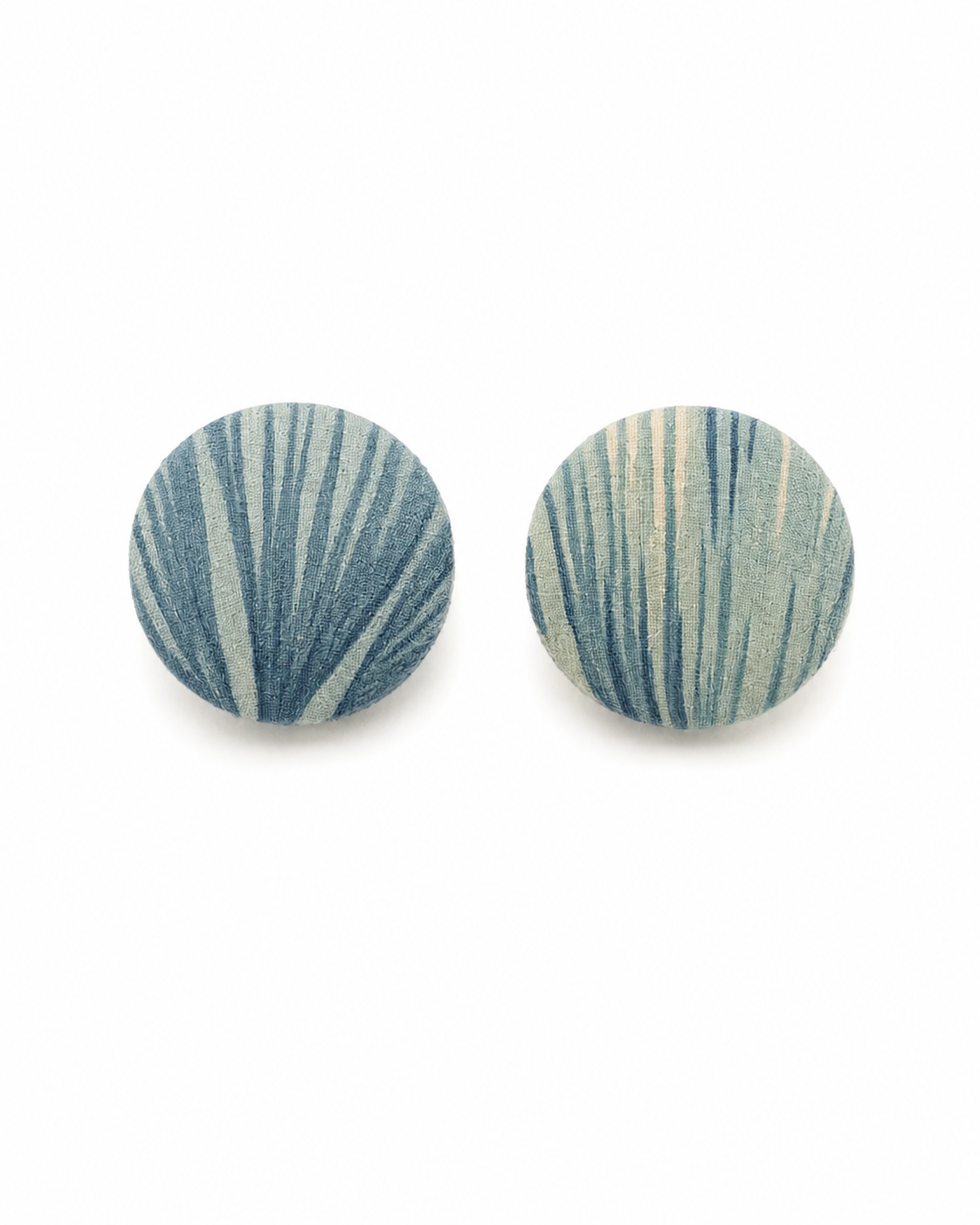 Botanical Fabric Stud Earrings | Handcrafted Reclaimed Fabric Jewellery