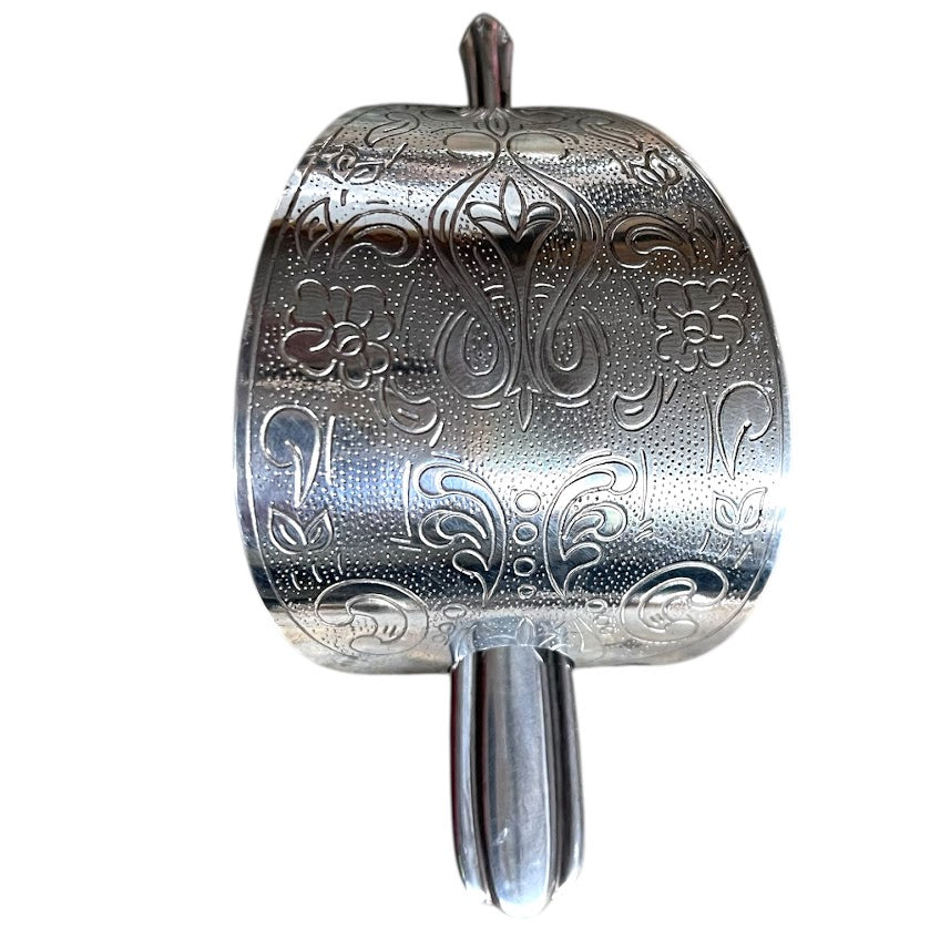 Fabulous upcycled vintage cutlery Celtic style silver plated hair clip barette