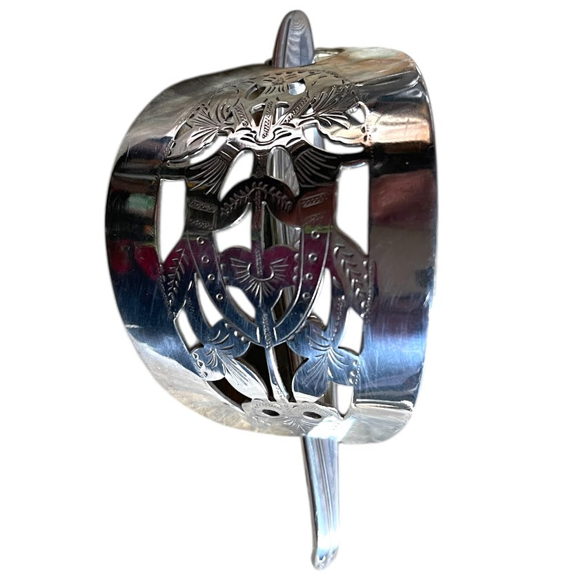 Fabulous upcycled vintage cutlery Celtic style silver plated hair clip barette