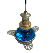 Load image into Gallery viewer, Gorgeous and unique upcycled silver plate and crystal incense stick holder
