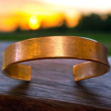 Load image into Gallery viewer, Upcycled and repurposed solid copper bracelet
