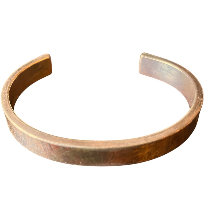 Upcycled and repurposed solid copper bracelet