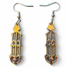 Load image into Gallery viewer, Upcycled repurposed vintage silver plate spoon end earings

