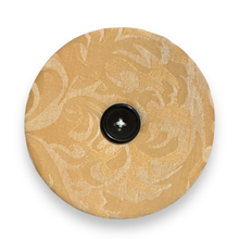 Load image into Gallery viewer, Upcycled double sided round padded playing card holder for kids or adults 70s
