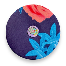 Load image into Gallery viewer, Upcycled double sided round padded playing card holder for kids or adults PINK TOYS
