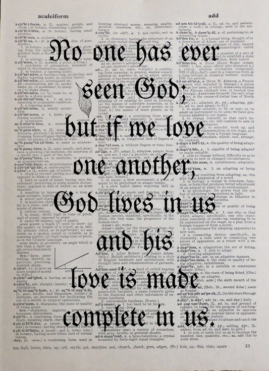 GOD religious personalised customisable inspirational quote vintage dictionary print