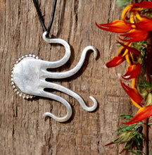 Load image into Gallery viewer, Stunning upcycled repurposed silver plated pendant necklace with vintage china floral detail
